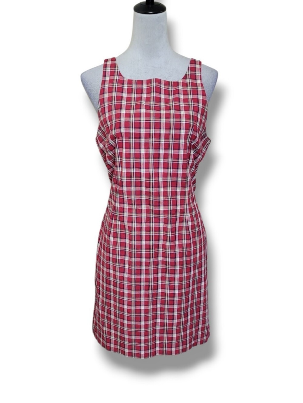 Esprit Vintage 90s Sleeveless Plaid Dress Size 13/14